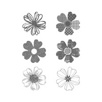 Flower Shop Wood-Mount Stamp Set