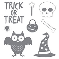 Howl-o-ween Treat Wood-Mount Stamp Set by Stampin' Up!