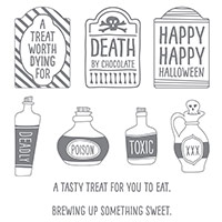 Sweet Hauntings Wood-Mount Stamp Set by Stampin' Up!