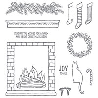 Festive Fireplace Photopolymer Stamp Set by Stampin' Up!