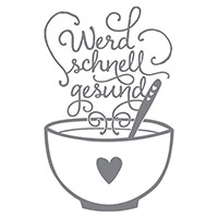 Werd schnell gesund Wood-Mount Stamp Set (German) by Stampin' Up!