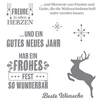 Wahre Weihnachtsfreude Clear-Mount Stamp Set (German) by Stampin' Up!
