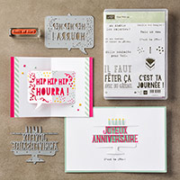 Faut fêter ça Clear-Mount Bundle (French) by Stampin' Up!