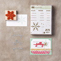 Holly Jolly Greetings Wood-Mount Bundle by Stampin' Up!