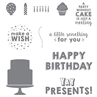 Party Wishes Clear-Mount Stamp Set