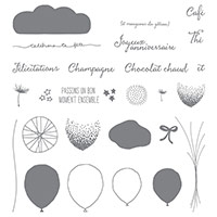 Bouquet de ballons Photopolymer Stamp Set (French) by Stampin' Up!