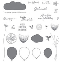 Partyballons Photopolymer Stamp Set (German) by Stampin' Up!