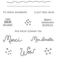 Souhaits rayonnants Clear-Mount Stamp Set (French) by Stampin' Up!