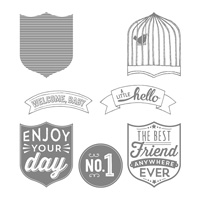 Badges & Banners Clear-Mount Stamp Set