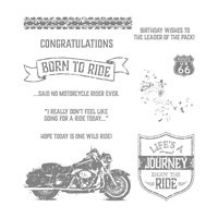 One Wild Ride Wood-Mount Stamp Set