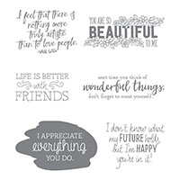 Just Add Text Wood-Mount Stamp Set