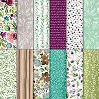 Frosted Floral 12" X 12" (30.5 X 30.5 cm) Specialty Designer Series Paper