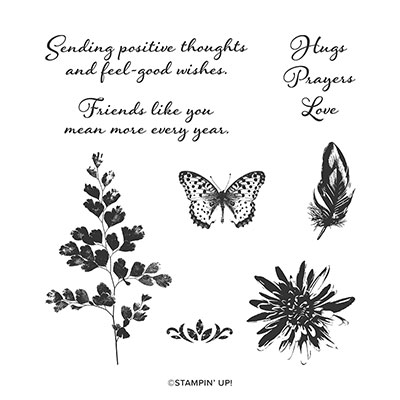 Positive Thoughts Cling Stamp Set