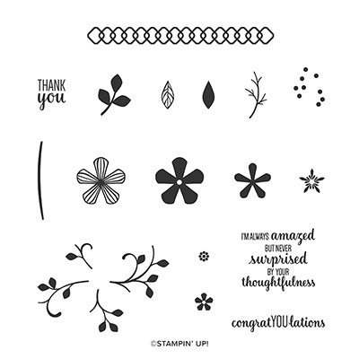 Thoughtful Blooms Photopolymer Stamp Set (English)