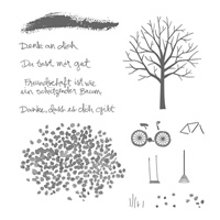 Baum der Freundschaft Photopolymer Stamp Set (German)