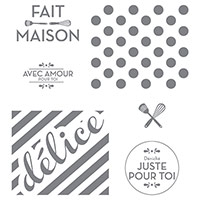 Fait maison juste pour toi Clear-Mount Stamp (French)