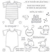 Fait avec amour Photopolymer Stamp Set (French)