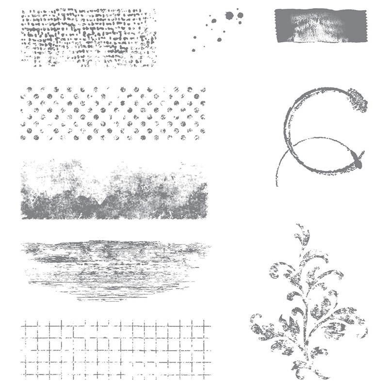 Timeless Textures Wood-Mount Stamp Set