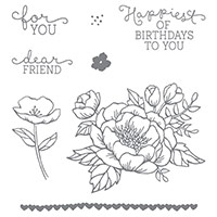 Birthday Blooms Clear-Mount Stamp Set by Stampin' Up!