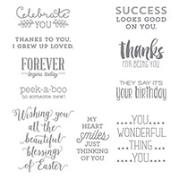 Suite Sayings Clear-Mount Stamp Set by Stampin' Up!