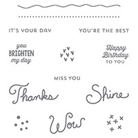 Sunburst Sayings Clear-Mount Stamp Set by Stampin' Up!