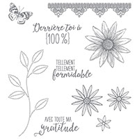 Tant de mercis Photopolymer Stamp Set (French)
