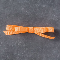 Peekaboo Peach 3/8" (1 Cm) Ruched Ribbon