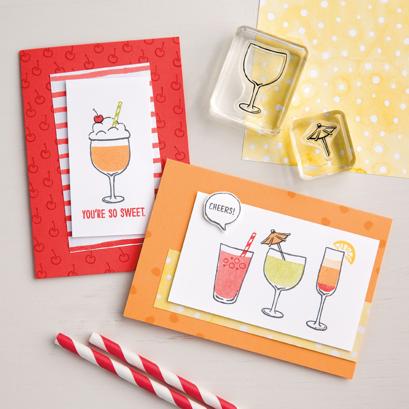 Mixed Drinks Photopolymer Stamp Set