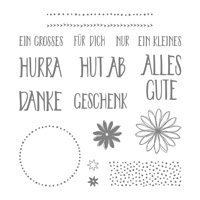 Perfekt verpackt Photopolymer stamp Set (German)