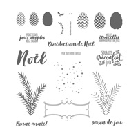 Sapins de Noël photopolymère Stamp Set (français)