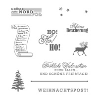 Grüße vom Weihnachtsmann Clear-Mount Stamp Set (German)