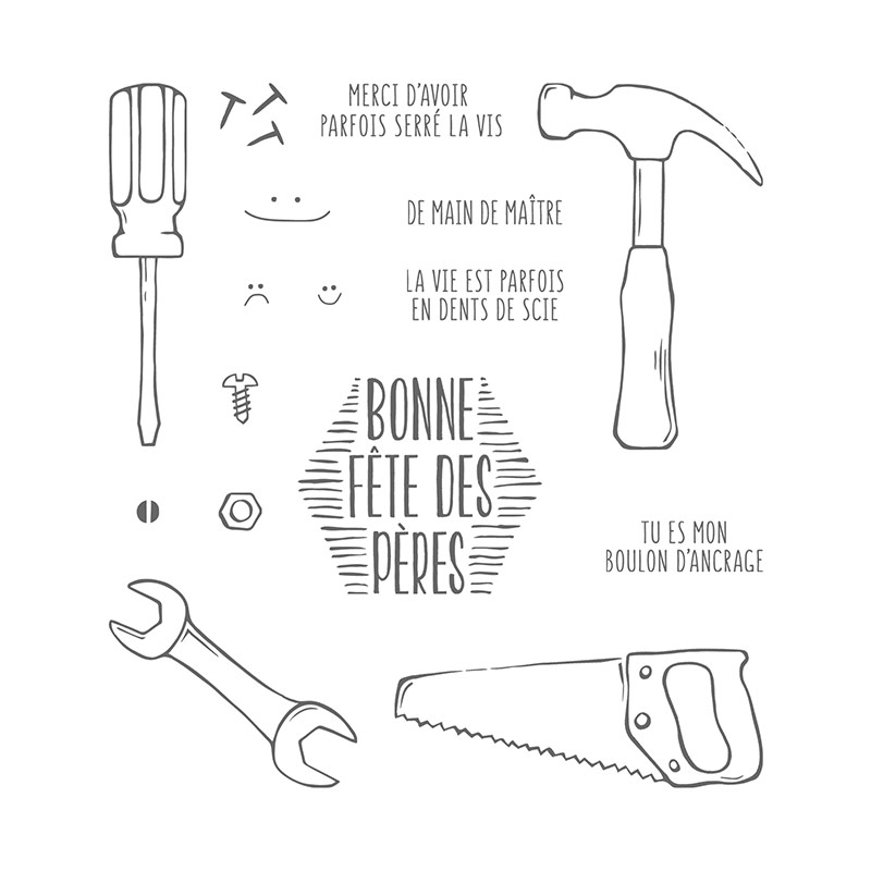 Les bons outils Clear-Mount Stamp Set