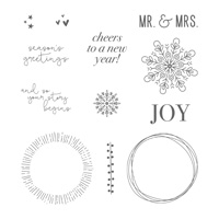 Cheers to the Year Wood-Mount Stamp Set