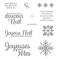 Souhaits en rafales Clear-Mount Stamp Set (French)