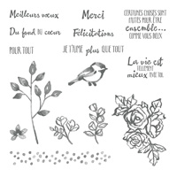 Palette de petales Clear-Mount Stamp Set (French)