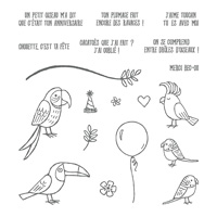 Drôles d'oiseaux Photopolymer Stamp Set (French)