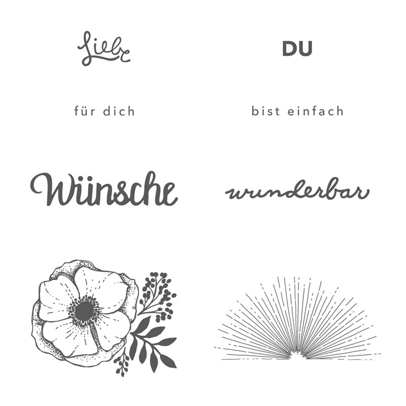 Einfach wunderbar Clear-Mount Stamp Set (German)